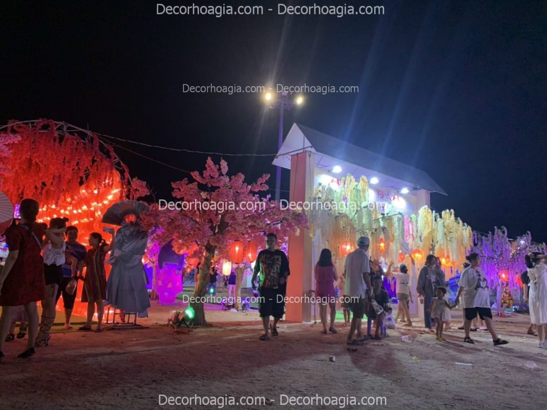 cây hoa tử đằng giả tại nha trang