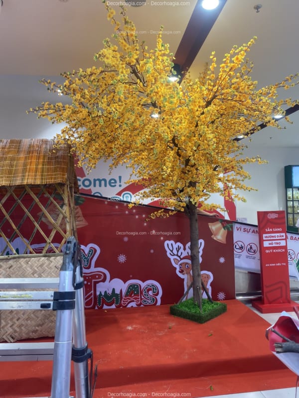 decor cây hoa mai giả hcm
