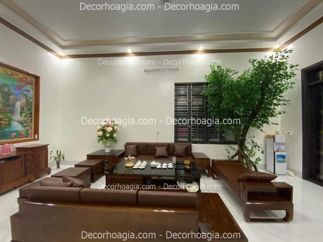 Cây si giả trang trí phòng khách