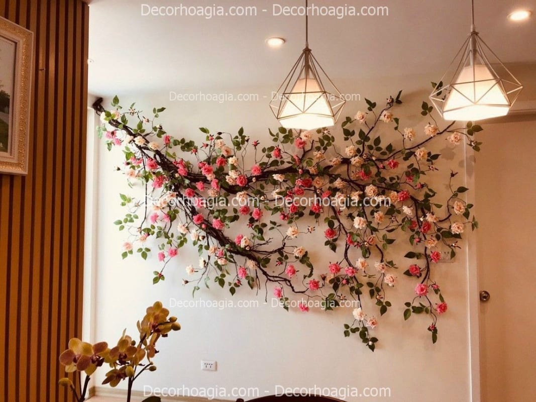 Dây hoa hồng leo giả Hà Nội