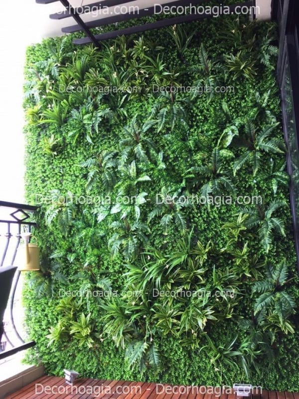 Decor vách cây giả