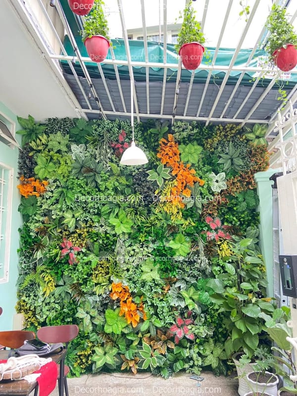 Tường cây giả quận 11 TPHCM