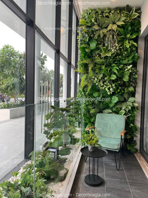 Tường cây giả quận 12 TPHCM
