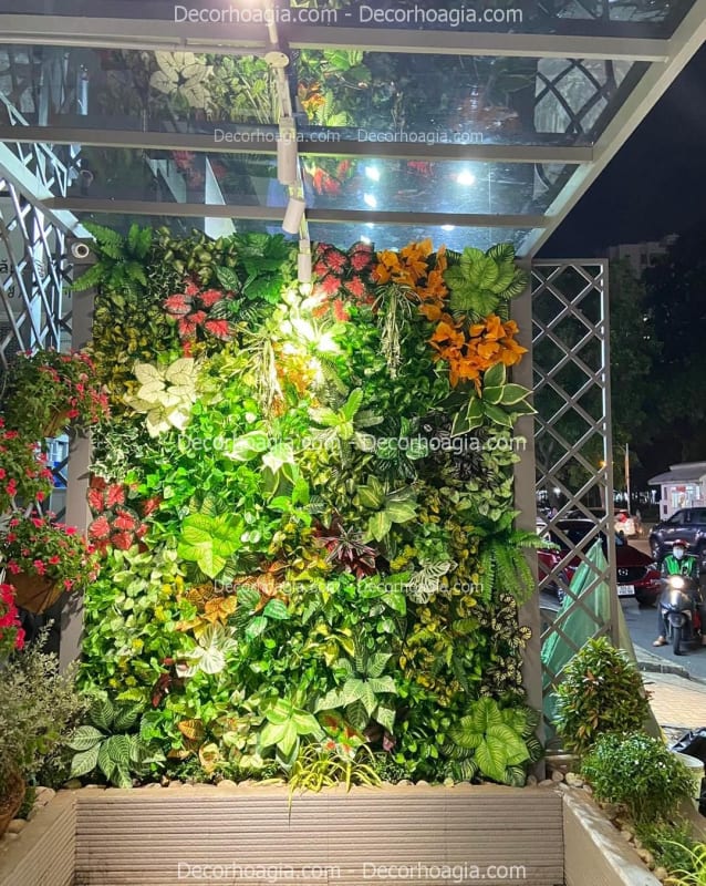 Tường cây giả tại Hưng Yên